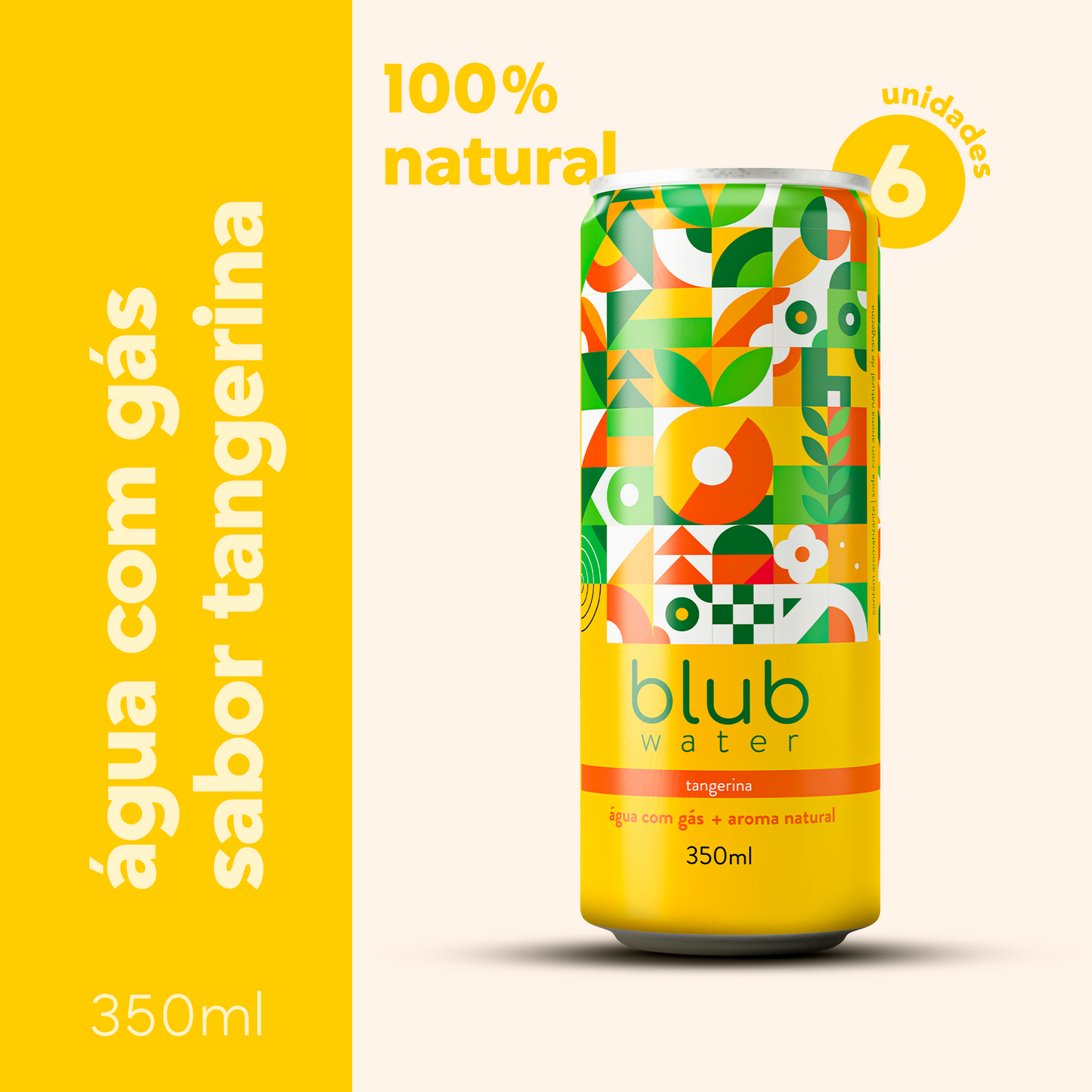 blub tangerina 350ml (6 latas)